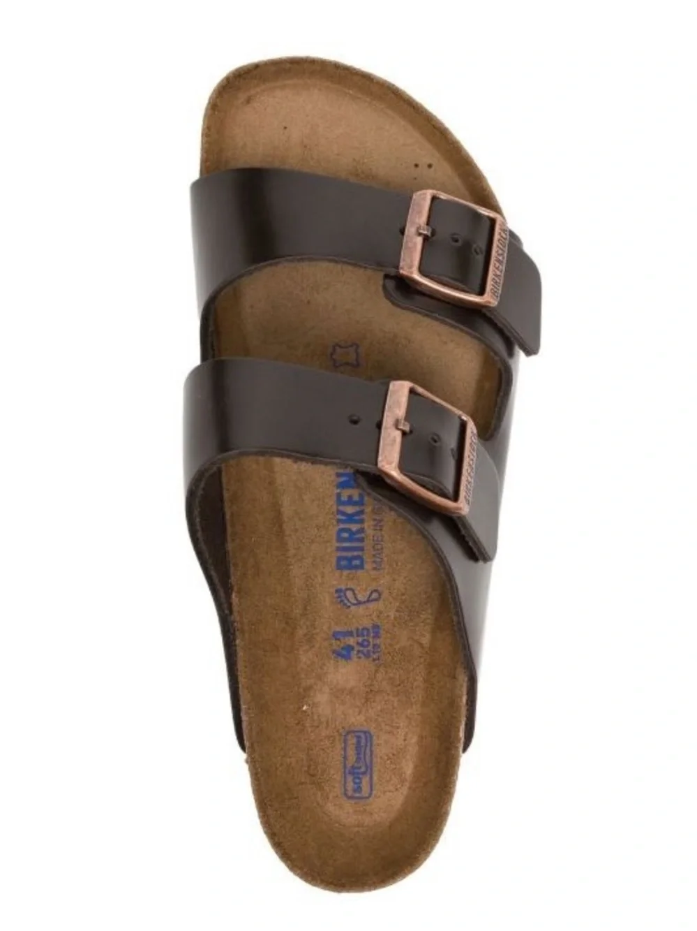 Birkenstock Arizona Soft Footbed sandals dark brown oiled leather Men Size 11
